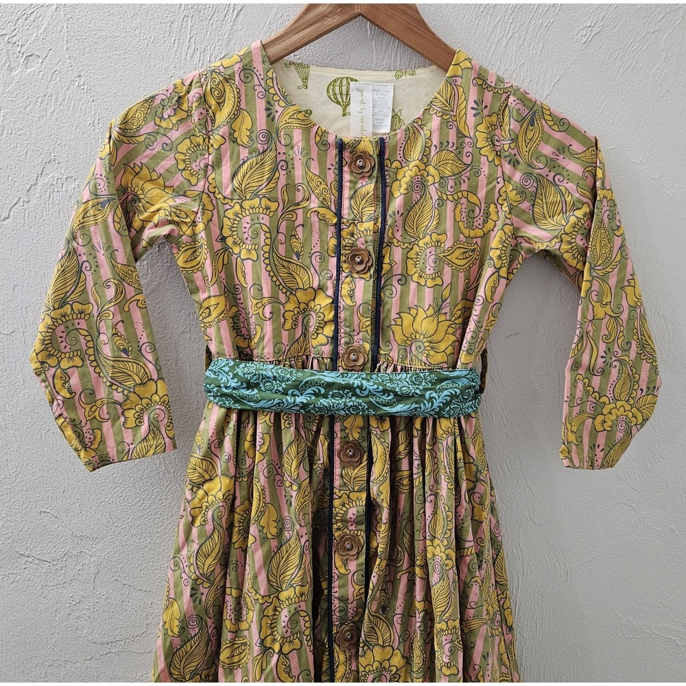 Matilda Jane Rose Gold Jane Dress Paint By Numbers Girls Belted Size‎ 10 - Picture 2 of 5